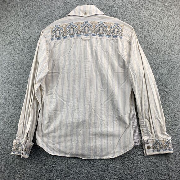 Men's English Laundry Medium Shirt Long Sleeve Button Front Cotton Embroidered - Picture 2 of 12